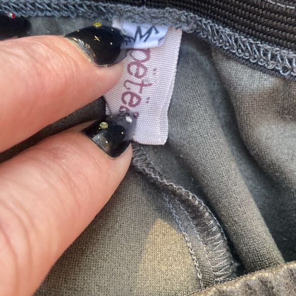 Pete & Greta Johnny Was Faux Suede Dark Brown Pull On Legging Pants Size Medium - Picture 5 of 6